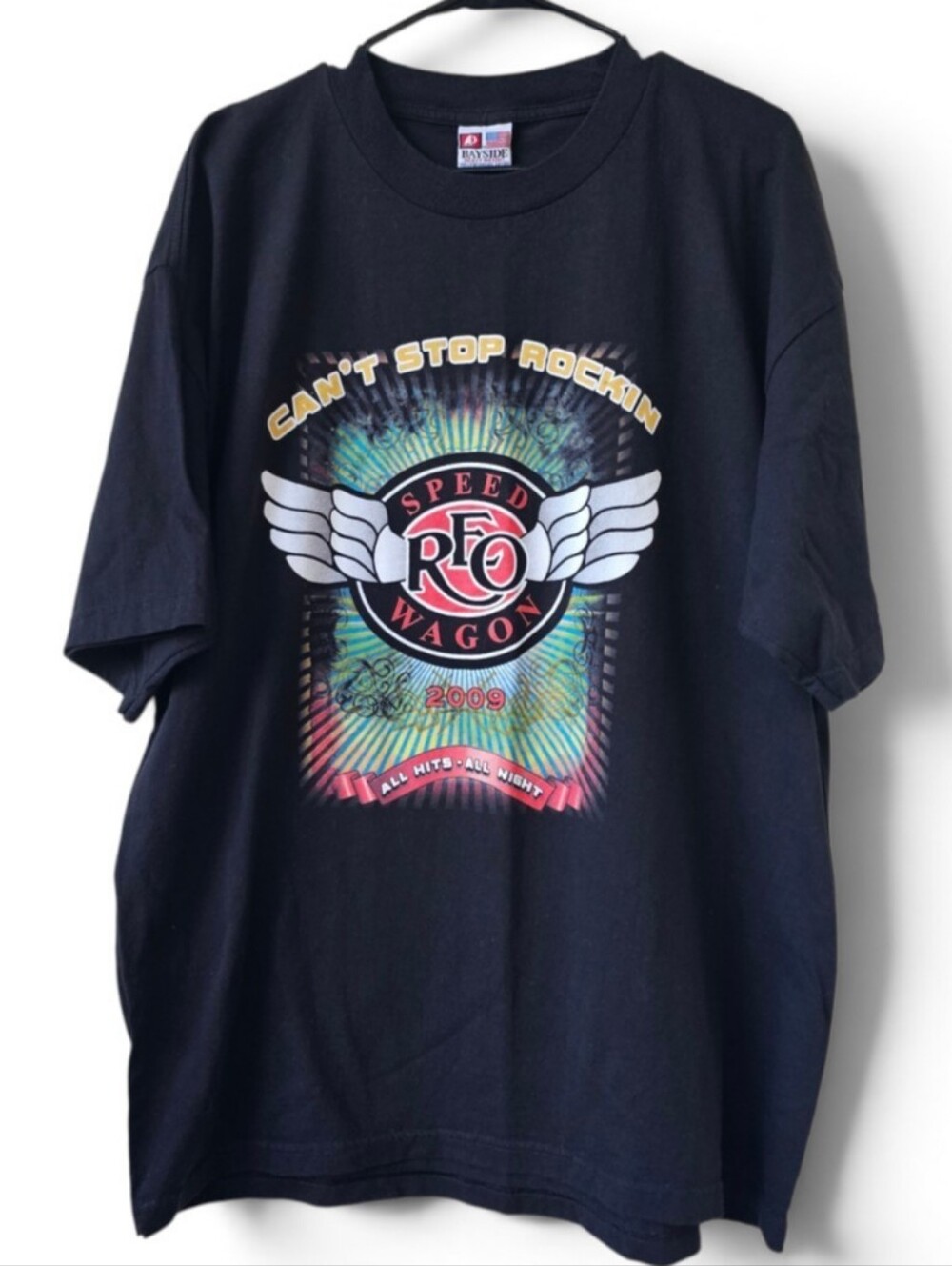 REO Speedwagon Can't Stop Rockin 2009 Comcert Tour T-Shirt Heavyweight Size 2XL